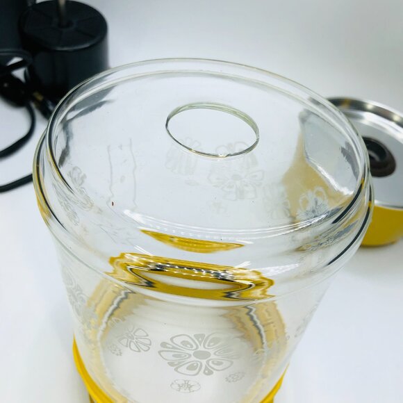 Vintage 70s SEARS ROEBUCK Golden Yellow Automatic Coffeemaker: 10 cup Percolator - Picture 8 of 16